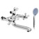 Bath mixer Zein Z3850, two -wound, shower set, watering can 5 modes, chrome