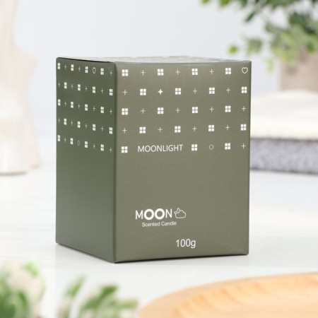 Aromatic candle in a glass "Moon", bamboo grove, small-2