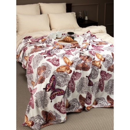 Texrepublic blanket, size 200x220 cm, beige color