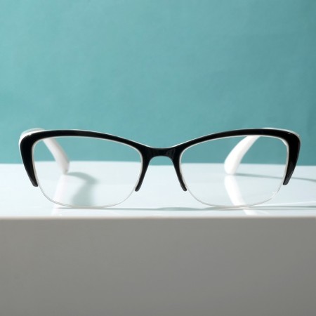 Ready glasses east 0057, black and white color (+2.75)-2