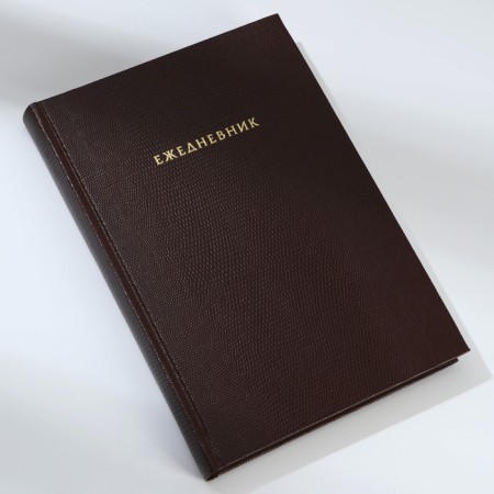 Deliciper of Leduced A5, 160 liters. Solid cover. Leatherette. Cream block. "Crocodile"-2