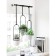 A set of suspended pots for plants TRIFLORA, White, 3 pcs.