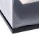 Box for flowers with a vase and PVC windows, folding, 23 x 30 x 23 cm, black