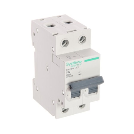 The circuit breaker SE CITY9 SET, C, 32 A, 2P, 4.5 KA, 230 V-1