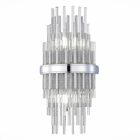 Sconces st. SL1628.101.02. TERAMO. 2x40 watts, E14, 20x43 cm, chromium color