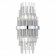 Sconces st. SL1628.101.02. TERAMO. 2x40 watts, E14, 20x43 cm, chromium color