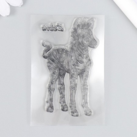 Stamp for creativity Silicon "Zebra" 9x6 cm-2