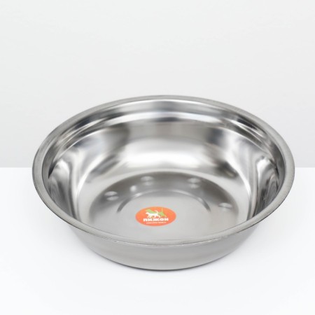 Миска металлическая эконом, 1,5 л, 25 х 6 см-2