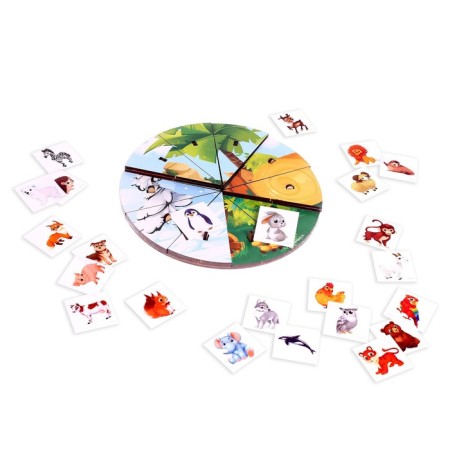Puzzle "Hunnes of animals" + calendar-1