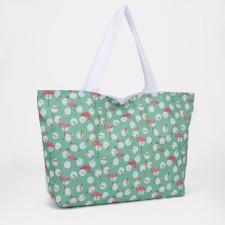 Bag beach on lightning, turquoise color
