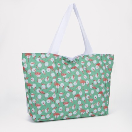 Bag beach on lightning, turquoise color