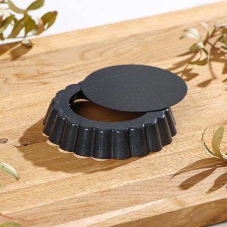 Baking form "Jacqueline. Corrugated circle ”, D = 10 cm, removable bottom, anti -stick coating-2