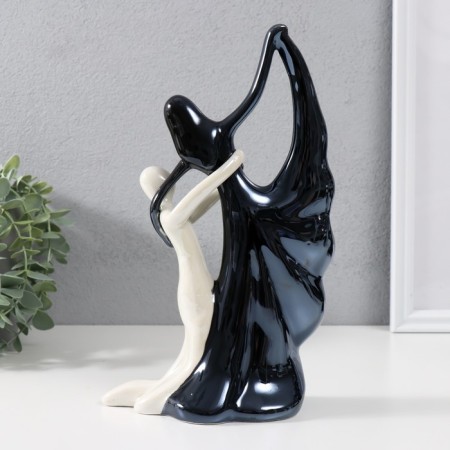 Souvenir Ceramics "Waltz" black and white 24.6x15x7 cm-2