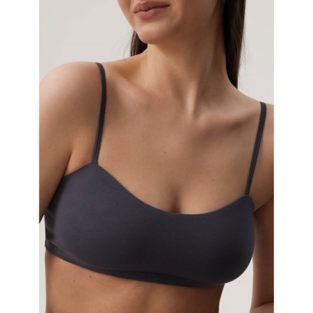 Female top on thin adjustable straps Mirey, size 50, color gray
