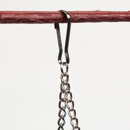 Swing for rodents on chains, 8.5 x 7 cm, foamed PVC, blue-3