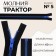 Lightning "Tractor", No. 5, detachable, automatic lock, 60 cm, black/blue color