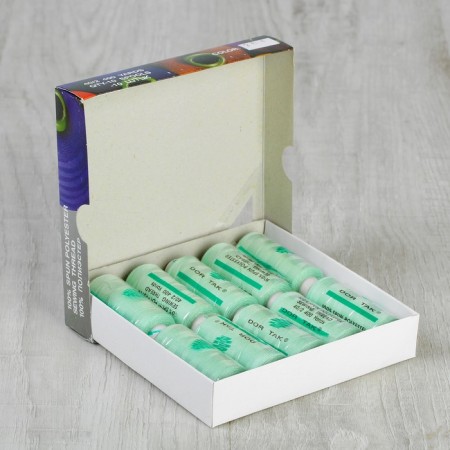 Thread Dor TAK 40/2, 400 yards, color No. 264 light green, 10 pcs in the unitary enterprise.-1