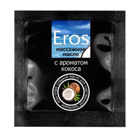 Massage oil EROS TROPIC, with coconut aroma, 4 g