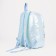 Youth backpack from textiles with lightning, 4 pockets, blue color