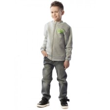 Бомбер детский, рост 104 см, цвет серый-меланж