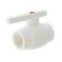 Valfex Optima crane, polypropylene, with a steel core ball, D = 40 mm