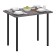 Light 1 kitchen table, 600 × 900 × 730 mm, color is dark stone