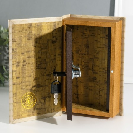 Safe Brush Tree leatherette "Fishing" 3d embossing 21x13x5 cm-2
