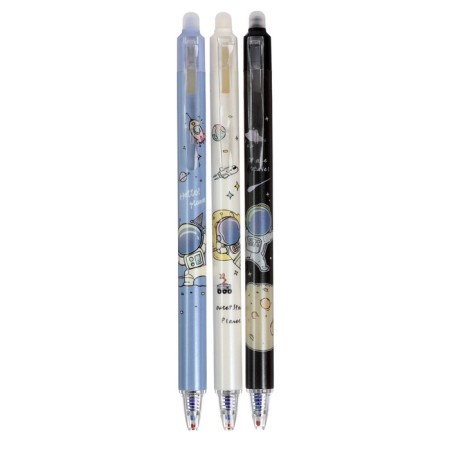 Gel pen with erased ink, blue rod, mix-1
