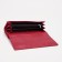 Women's wallet on magnets, red color