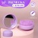 The comb is massage, round, folding, with a mirror, D = 7.5 cm, in the box, lilac color