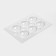 Form for chocolate and sweets plastic "spheres", 6 cm, color transparent color