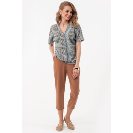 Female trousers, size 44, brown color