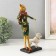 Souvenir Polystone "Madmoiselle Cat walks the poodle" 13.5x7.5x24.5 cm