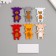 Fetter "Gobby" 3,8x5.7 cm (set 6 pcs)