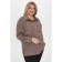 Female shirt, size 62, brown color