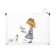 Lightning folder-convert format A5, 180MKR, with a pattern "Little Girl", mix