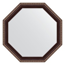 Mirror in the baguette frame, a mahon with an ornament of 50 mm, 54x54 cm