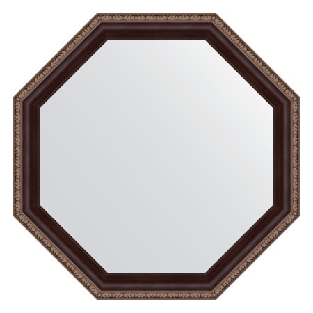 Mirror in the baguette frame, a mahon with an ornament of 50 mm, 54x54 cm