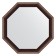 Mirror in the baguette frame, a mahon with an ornament of 50 mm, 54x54 cm