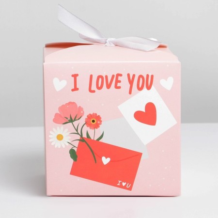 Gift folding box, packaging, “letter”, 12 x 12 x 12 cm-3