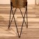 Kashpo on the stand "Brigs" metal (set 2 pcs), diameter 24 and 21 cm