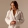 Welfare Women's bathrobe SL Home: Basic "Blanc de Blanc", size S, 100% cotton, 300 g/m2