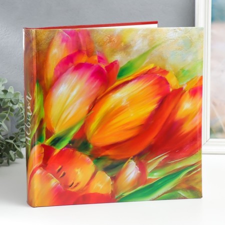Photo album traditional on 30 sheets 29x29 cm flowers