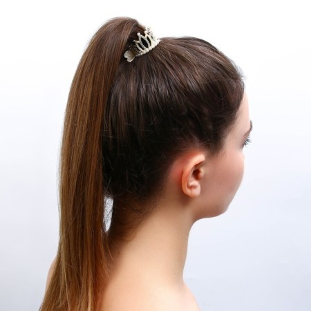 Hair clamp with rhinestones "Queen", 3.5 x 4.5 x 3 cm-7