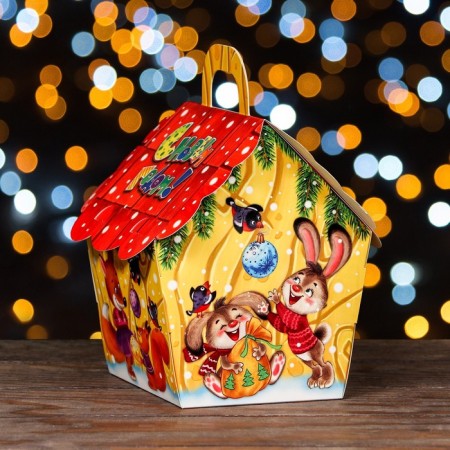 Gift box "House of joyful troubles", 13.5 x 10.5 x 17.1 cm-1