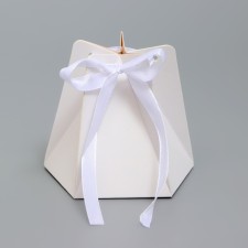 Folding box for sweets, cakes with tape, 6 x 9 cm, white