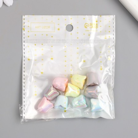 Busina for creativity Plastic "Tulip" mix pearl of delicate colors 1.5x1.5x1.5 cm-3