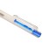 Ballic handle, automatic "mini" 0.5 mm, blue rod, transparent case, colored button, mix