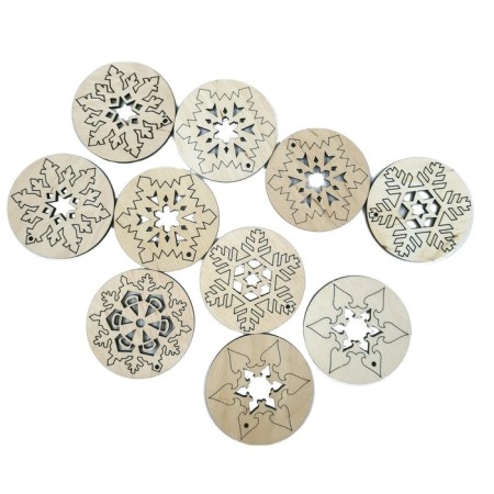 Ewa Snowflake Creativity, made of wood-4