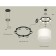 Ambrella Light Acrylic lamp, XR92051204, GX53 LED 12 W, black sand, white matte